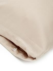 Poszewka na poduszkę z satyny bawełnianej Comfort, 2 szt., Taupe, S 40 x D 80 cm