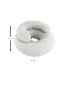 Sillón artesanal para exterior Don Out, Tapizado: 70% PAN + 30% PES, imperm, Gris claro, Ø 98 x Al 50 cm