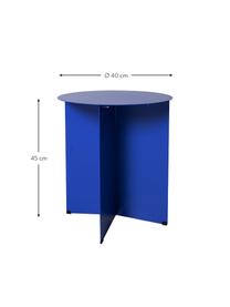 Runder Metall-Beistelltisch Dinga, Metall, beschichtet, Blau, Ø 40 x H 45 cm