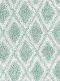 Wende-Handtuch Ava mit grafischem Muster, Mintgrün, Cremeweiss, Handtuch, B 50 x L 100 cm, 2 Stück