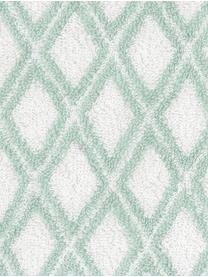 Wende-Handtuch Ava mit grafischem Muster, Mintgrün, Cremeweiss, Handtuch, B 50 x L 100 cm, 2 Stück