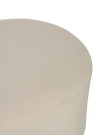 Pouf in velluto Horta, Poliestere, Bianco latteo, Larg. 120 x Alt. 36 cm