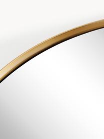 Ronde wandspiegel Lacie, Frame: gecoat metaal, Goudkleurig, Ø 40 cm