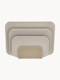 Set taglieri Choptima 4 pz, Plastica, Tonalità beige, Set in varie misure