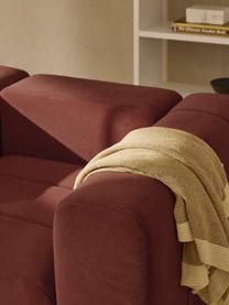 Samt-Loungesessel Lena, Bezug: Samt (100 % Polyester) De, Gestell: Buchenholz, Spanplatte, H, Samt Weinrot, B 133 x T 106 cm