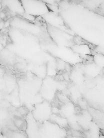 Bijzettafel Lesley in marmerlook, MDF bekleed met melaminefolie, Marmerlook wit, glanzend, B 45 x H 50 cm