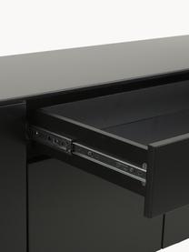 Credenza Elona, Nero opaco, Larg. 200 x Alt. 75 cm