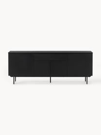 Holz-Sideboard Elona, Korpus: Mitteldichte Holzfaserpla, Schwarz, B 200 x H 75 cm