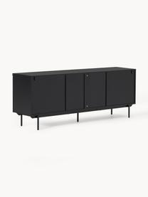 Holz-Sideboard Elona, Korpus: Mitteldichte Holzfaserpla, Fußgestell: Metall, pulverbeschichtet, Schwarz, B 200 x H 75 cm