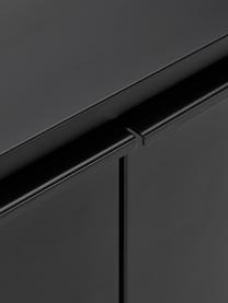 Sideboard Elona, Korpus: Mitteldichte Holzfaserpla, Fußgestell: Metall, pulverbeschichtet, Schwarz, matt, B 200 x H 75 cm