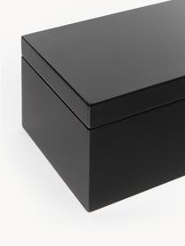 Aufbewahrungsboxen-Set Kylie, 2er-Set, Mitteldichte Holzfaserplatte (MDF), Schwarz, Off White, Set mit verschiedenen Größen
