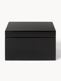 Boîtes de rangement Kylie, 2 élém., MDF, Noir, blanc cassé, Lot de différentes tailles