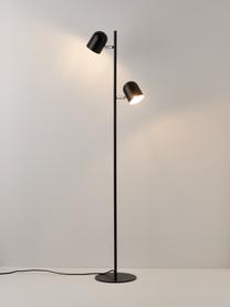 Kovová stojacia lampa Almo, Čierna, V 137 cm