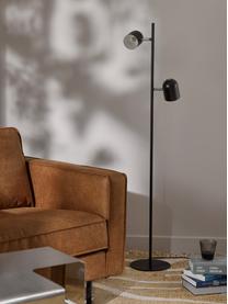 Kovová stojací lampa Almo, Černá, V 137 cm