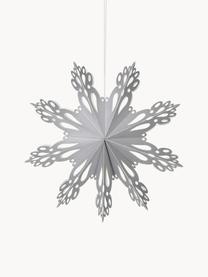 Adorno para colgar copo de nieve Snowflake, Papel, Plateado, Ø 46 cm