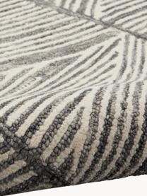 Passatoia in lana tessuta a mano Colorado, 100% lana

Nel caso dei tappeti di lana, le fibre possono staccarsi nelle prime settimane di utilizzo, questo e la formazione di lanugine si riducono con l'uso quotidiano, Crema, grigio scuro, Larg. 70 x Lung. 230 cm