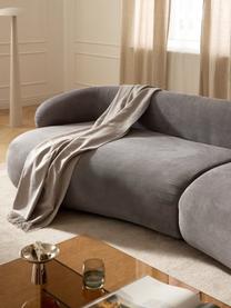 Sofa Alba (4-osobowa), Tapicerka: 97% poliester, 3% nylon D, Stelaż: lite drewno świerkowe, sk, Nogi: tworzywo sztuczne Ten pro, Taupe tkanina, S 326 x G 112 cm