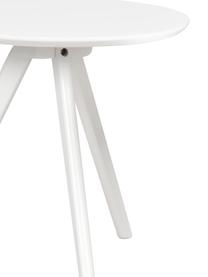 Beistelltisch-Set Yumi in Weiß, 2-tlg., Tischplatte: Mitteldichte Holzfaserpla, Beine: Gummibaumholz, massiv, la, Weiß, Set mit verschiedenen Größen