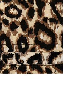 Completo copripiumino in cotone Leopard, Cotone, Marrone, beige, 200 x 255 cm