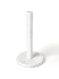 Marmor-Küchenrollenhalter Agata, Marmor, Weiß, marmoriert, Ø 15 x H 30 cm