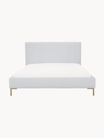 Čalouněná postel Peace, Světle šedá, Š 140 cm, D 200 cm