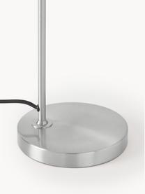 Lámpara de escritorio Cassandra, Pantalla: metal, latón, Cable: cubierto en tela, Plateado, F 47 x Al 55 cm