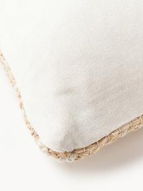 Housse de coussin 50x50 en jute Flint, Tons beiges, larg. 50 x long. 50 cm