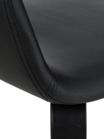 Chaises en cuir synthétique à accoudoirs Nova, 2 pièces, Noir