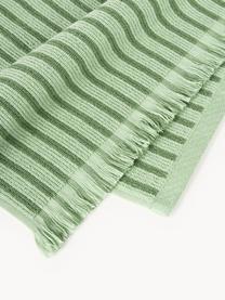 Handdoekenset Irma, verschillende formaten, Groen, set van 4 (handdoek & douchehanddoek)