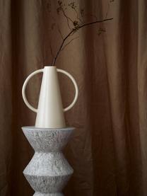 Design-Vase Frigya, Steingut, Hellbeige, Ø 6 x H 31 cm