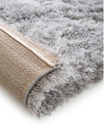 Glänzender Hochflor-Teppich Lea in Hellgrau, Flor: 50% Polyester, 50% Polypr, Grau, B 300 x L 400 cm (Größe XL)