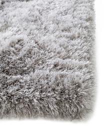 Glänzender Hochflor-Teppich Lea in Hellgrau, Flor: 50% Polyester, 50% Polypr, Grau, B 300 x L 400 cm (Größe XL)