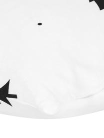 Poszewka na poduszkę z flaneli X-mas Tree, 2 szt., Biały, czarny, S 40 x D 80 cm