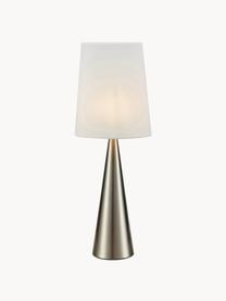 Veľká stolová lampa Conus, Lomená biela, odtiene zlatej, Ø 18 x V 64 cm