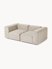 Modulares Sofa Lena (3-Sitzer), Bezug: Webstoff (88% Polyester, , Gestell: Kiefernholz, Schichtholz,, Webstoff Hellbeige, B 209 x T 106 cm