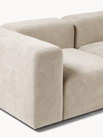 Modulares Sofa Lena (3-Sitzer), Bezug: Webstoff (88% Polyester, , Gestell: Kiefernholz, Schichtholz,, Füße: Kunststoff, Webstoff Hellbeige, B 209 x T 106 cm