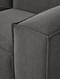 Modulares Sofa Lennon (3-Sitzer), Bezug: 100 % Polyester Der strap, Gestell: Massives Kiefernholz, Spe, Füße: Kunststoff Dieses Produkt, Webstoff Anthrazit, B 238 x T 119 cm