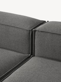 Modulares Sofa Lennon (3-Sitzer), Bezug: 100 % Polyester Der strap, Gestell: Massives Kiefernholz, Spe, Webstoff Anthrazit, B 238 x T 119 cm