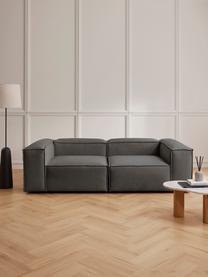 Modulares Sofa Lennon (3-Sitzer), Bezug: 100 % Polyester Der strap, Gestell: Massives Kiefernholz, Spe, Webstoff Anthrazit, B 238 x T 119 cm