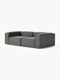 Modulares Sofa Lennon (3-Sitzer), Bezug: 100 % Polyester Der strap, Gestell: Massives Kiefernholz, Spe, Füße: Kunststoff Dieses Produkt, Webstoff Anthrazit, B 238 x T 119 cm