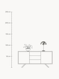 Lámpara de mesa Matilda, Cable: plástico, Plateado, Ø 29 x Al 45 cm