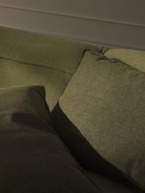 Poduszka Lennon, Oliwkowozielona tkanina, S 70 x D 70 cm