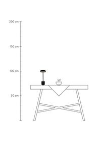 Mobiele dimbare LED outdoor tafellamp Roby met touch functie, Lamp: gecoat aluminium, Zwart, Ø 11 x H 30 cm