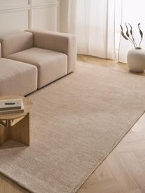 Alfombra artesanal de pelo corto Ainsley, 60% poliéster con certificado GRS
40% lana, Beige claro, An 80 x L 150 cm (Tamaño XS)