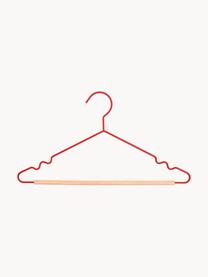 Kleerhangers Adult Top, 10 stuks, Hout, gepoedercoat staal, Rood, B 39 x H 20 cm