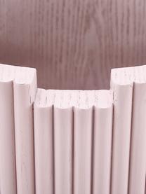 Mesa auxiliar de madera Nele, con función de almacenamiento, Tablero de fibras de densidad media (MDF) chapado en madera de fresno, Rosa, Ø 40 x Al 51 cm