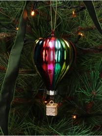 Décoration de sapin de Noël en forme de montgolfière Rainbow, Verre, Multicolore, Ø 6 x haut. 10 cm