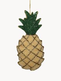 Adorno navideño Pineapple, Amarillo, verde, dorado, An 7 x Al 16 cm