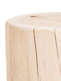 Tabouret en bois de chêne massif Block, Chêne