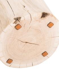Kruk Block van massief eikenhout, Massief eikenhout, Eikenhoutkleurig, Ø 29 x H 38 cm